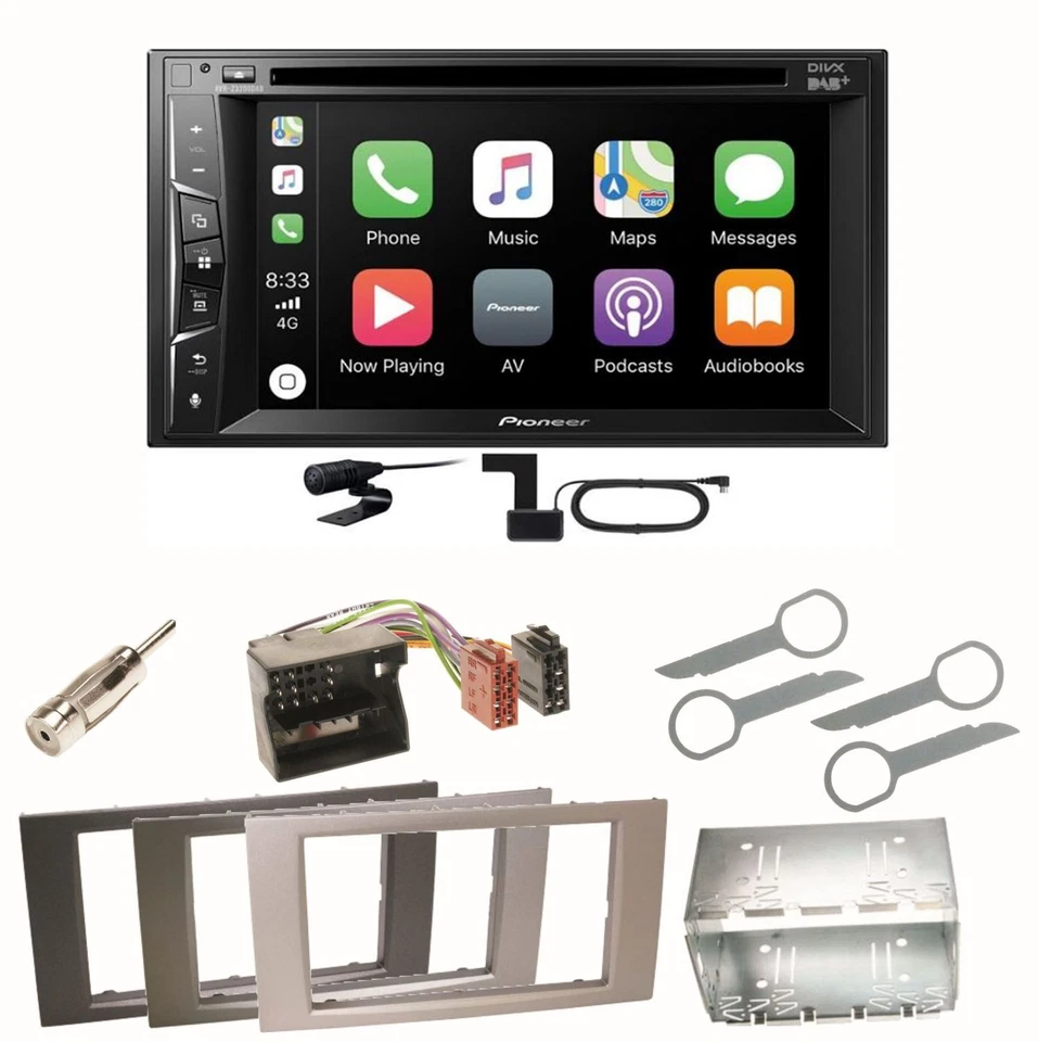 Pioneer AVH-Z3200DAB Carplay DAB Einbauset für Ford Focus C-Max Fiesta Transit - Bild 1 von 1