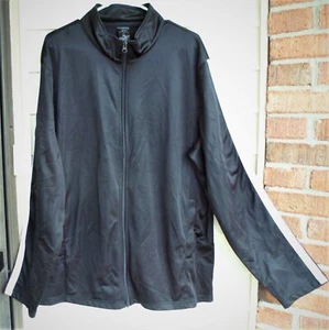 Pro Player XL Mens Zip Front Lightweight Unlined Windbreaker Jacket Black EUC - Picture 1 of 7