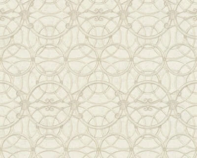 370493 - Papel pintado Versace 4 diseño barroco blanco crema como creación Foto 1 de 3