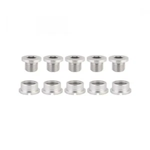 ORIGIN8 BIKE BICYCLE CHAINRING BOLT SET SINGLE ALLOY SILVER - Picture 1 of 1