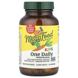 MegaFood Kids One Daily 60 Tablets Dairy-Free, Gluten-Free, Soy-Free, - Picture 1 of 3