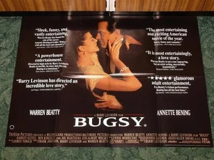 UK Movie Poster ~ Bugsy ~ Warren Beatty ~ Folded as Issued - Foto 1 di 1