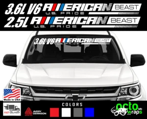 fit Chevrolet COLORADO zr2 oem AMERICAN windshield decal sticker bison 3.6l 2.5l - Picture 1 of 17