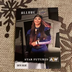 2022 Upper Deck Allure AEW All Elite Wrestling Star Futures SKYE BLUE #141 - Picture 1 of 2