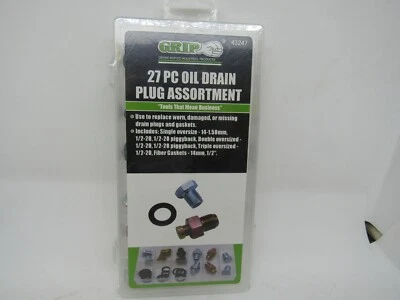 SURTIDO DE TAPONES DE DRENAJE DE ACEITE 27 PIEZAS 43247 Foto 1 de 2