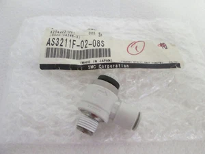 NUEVO SMC AS3211F-02-08S Controlador de Velocidad Tipo Codo con Ajuste Un Toque - Imagen 1 de 6