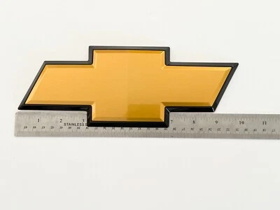 Gold Black Rear Bowtie Emblem For 07-14 Silverado 1500 2500H 3500H, Avalanche - Image 1 of 2
