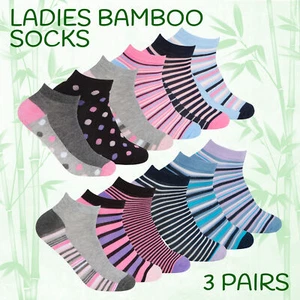 Ladies Womens Bamboo Socks Low Cut Trainers Liner Ankle Summer Anti Bcaterial UK - Picture 1 of 21