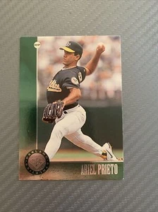 1996 Leaf Silver Press Proof Ariel Prieto #84 Oakland Athletics - Picture 1 of 2