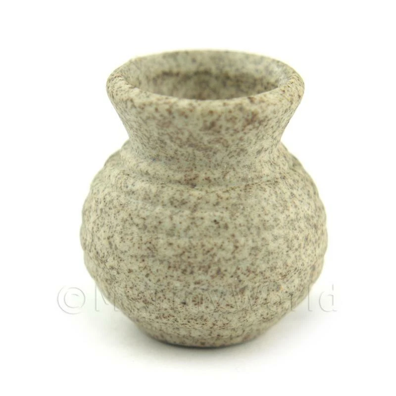 Bambole Casa Miniatura Fatto a Mano Alto Ceramica Porcellana Dura a Coste Vaso - Immagine 1 di 1