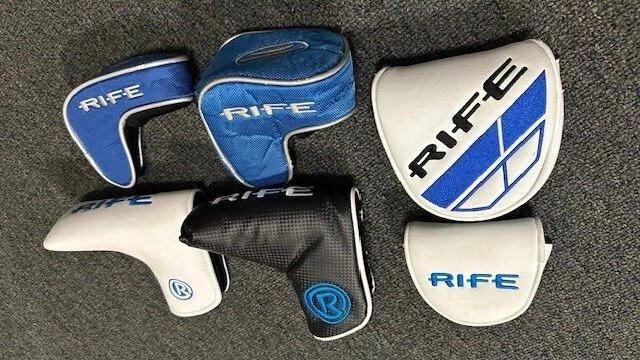 NEW Rife Synthetic Blade Mallet Putter Head Cover. Choose color/Style