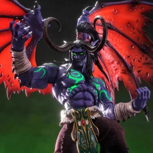 Demon Hunter Illidan Stormrage 25cm Action Figure w/ led Model Toy Collection - Picture 1 of 11
