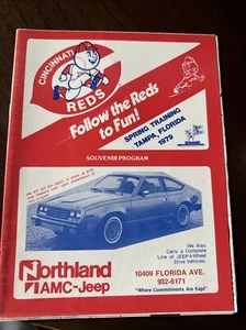 1979 Cincinnati Reds v Minnesota Twins Spring Training Program Tampa FL - Picture 1 of 6