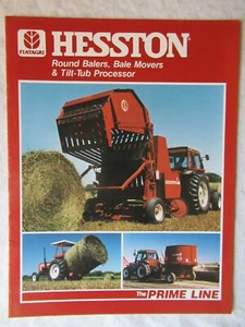 Empacadora redonda Hesston 1985 Bale Movers The Prime Line distribuidor folleto de ventas 12 páginas - Imagen 1 de 8