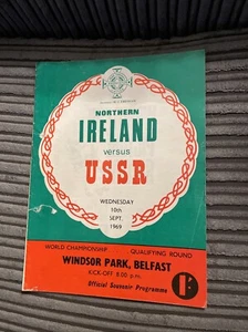 1968 NORTHERN IRELAND V USSR WORLD CUP QUALIFYING GROUP 4 PROGRAMME MEXICO 70 - Picture 1 of 8