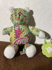 New Vera Bradley Bear Tutti Frutti Teddy Bear Green Newborn Baby Plush Doll NWT - Picture 1 of 5
