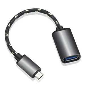 High Speed Micro OTG Cable Male To Type A Adapter Connector f Samsung Galaxy S7 - Picture 1 of 1