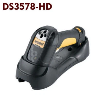 New Symbol Motorola DS3578-HD 1/2D Barcode Wireless Bluetooth Scanner W/ Cradle - Image 1 of 3