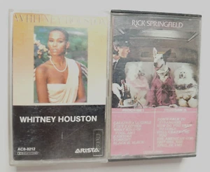 Lot of 2 - Rick Springfield, Whitney Houston Cassettes - Picture 1 of 3