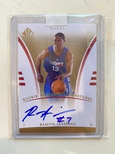 2007-08 UD Upper Deck SP Authentic Ramon Sessions Rookie RC On Card Auto Lakers - Picture 1 of 2