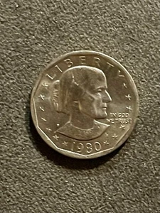 1980 Susan B Anthony Dollar Coin - Picture 1 of 2