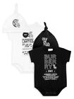 BURBERRY Baby's 4-Piece Logo Bodysuit & Beanies Set size 12 months