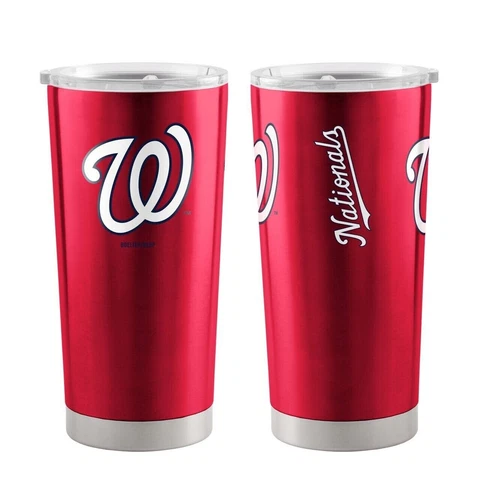 Washington Nationals 20oz Stainless Steel Travel Tumbler MLB Mug Glass Cup Cover