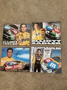 Lot Of Elliott Sadler 2 Are Signed NASCAR Racing Postcards - Picture 1 of 1