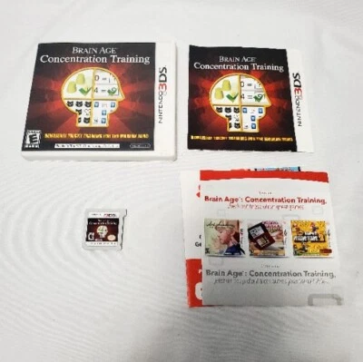Brain Age: Concentration Training (Nintendo 3DS, 2013) with Case and Manual - Image 1 of 4