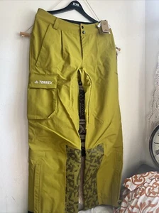 Mens Adidas NWT Terrex Layer Shell Ski Pants Alpine / Green / Size M ($400 MSRP) - Picture 1 of 10