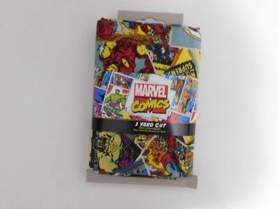 Tela Marvel Comics corte 1 yarda 100 % algodón 36 pulgadas x 44 pulgadas Foto 1 de 2