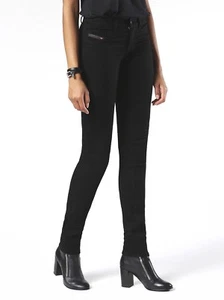 NEW DIESEL LIVIER Skinny Slim JEGGING Jean Woman D SZ 25 X 32 IN BLACK - Picture 1 of 11