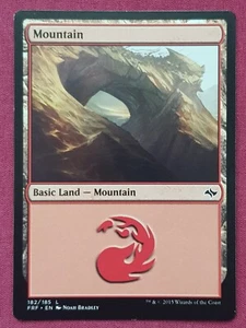 Magic The Gathering FATE REFORGED MOUNTAIN 182 land card MTG - Picture 1 of 2