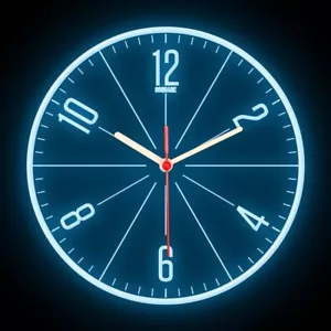 OSQUARE For Cafe Bar Studio Room Shop Home Decor Round Flexible Neon Clock - Picture 1 of 11