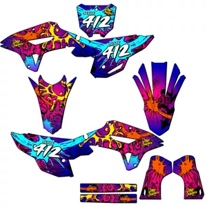 2022-2024 CRF 250 RX ZANY Pink Senge Graphics Kit Compatible with Honda - Bild 1 von 10