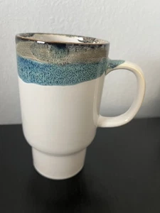 Leaf & Bean Boston Warehouse Reactive Glaze Ceramic 6” Tall Coffee Mug EUC - Picture 1 of 9