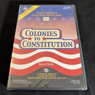 Critical Thinking in United States History Ser.: Colonies to Constitution CDROM - Image 1 of 4