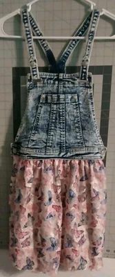 Jordache Girls' Jean Overall Dress Size LG (10/12) - Image 1 of 4