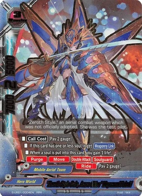 Buddyfight 'Zeroth Style Gale, Azure Skies' Mayuzumi Fubuki S-UB01/0004EN RRR  Foto 1 de 4