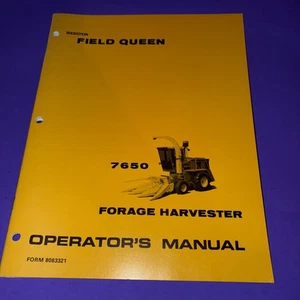 Hesston Field Queen 7650 Feldhäcksler Bediener manuelle Form 8083321 - Bild 1 von 4