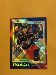 Johnny Gaudreau 23-24 OPC Premier Diamond Rainbow Card 24/75 Blue Jackets  - Bild 1 von 2
