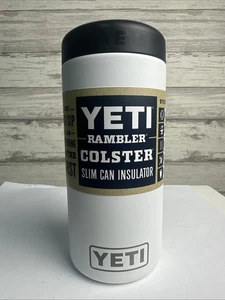 Yeti Rambler 12 oz. Slim Can White Colster Isolator Edelstahl NEU - Bild 1 von 5