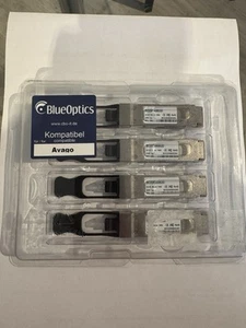 BlueOptics BO25K859S2D QSFP Transceiver 40GBASE-SR4 150M 4er SET. NEU! Unbenutzt - Bild 1 von 9