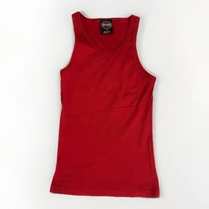 Camiseta sin mangas Harley Davidson roja vintage para mujer mediana en blanco años 90 sin existencias nueva sin etiquetas Y2K - Imagen 1 de 5