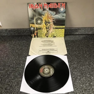 LP VINYL IRON MAIDEN SELF TITLED DEBUT ALBUM 1980 EMC 3330 UK 1ST PRESS EX/EX+ - Picture 1 of 14