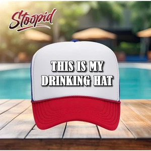 This Is My Drinking Hat Truckermütze, lustige Neuheit Erwachsenenmütze - Bild 1 von 6