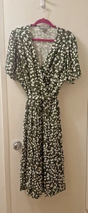 Lark + Grey Green & White Floral Dress 3X - Picture 1 of 5