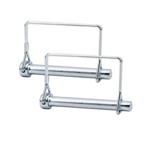 Paquete de 2 pasadores de enganche de remolque de 5/16x3-1/2 pulgadas pasadores de bloqueo de acero de alta resistencia - Imagen 1 de 8