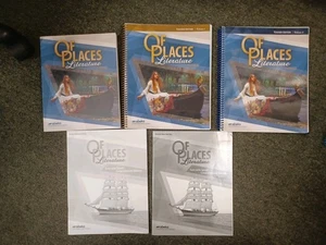 Abeka Of Places Literature Fifth Ed Book/Teacher Vol 1 & 2 student/teacher quizz - Picture 1 of 1