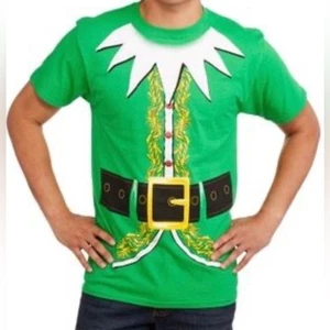 Elfe Kostüm T-Shirt Weihnachten Urlaub Party grün Outfit lustig Tee 2XL - Bild 1 von 7